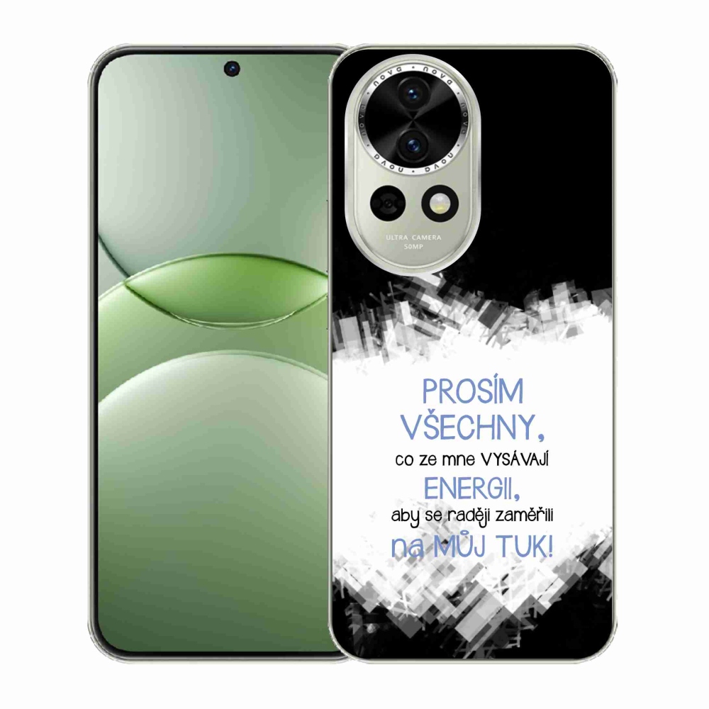 Gelový kryt mmCase na Huawei Nova 13 5G - vtipný text 1 modrý