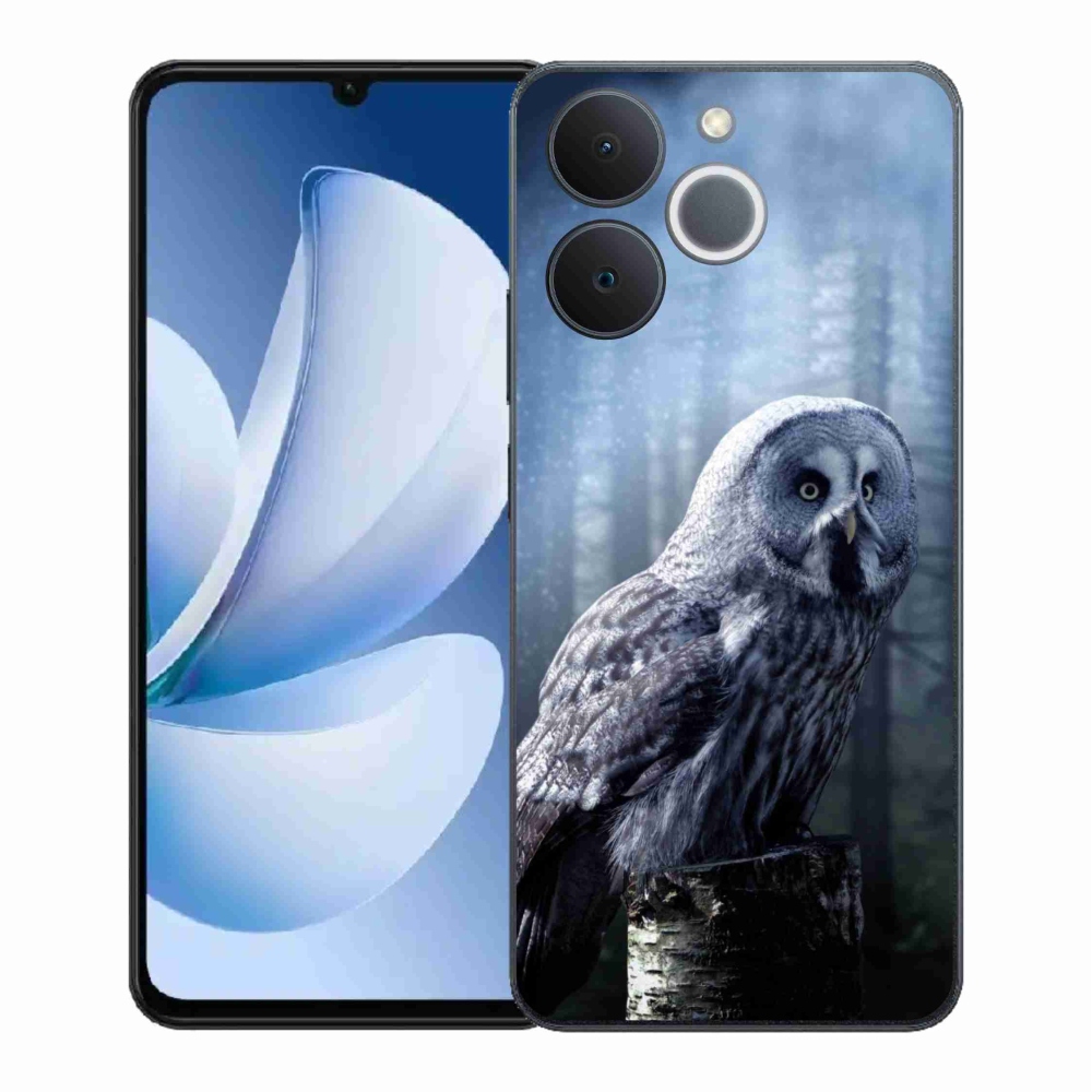 Gelový kryt mmCase na Realme Note 70T - sova