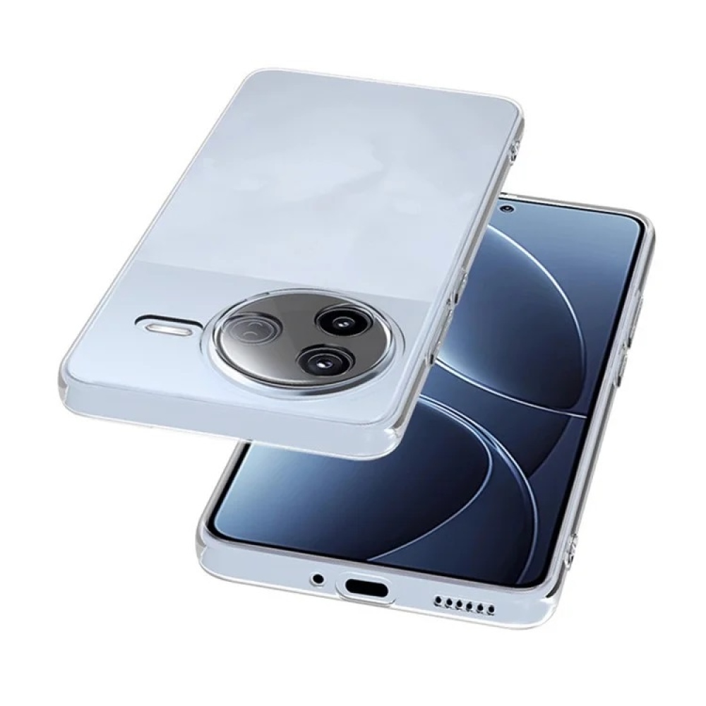 Průhledný gelový obal na Xiaomi Poco F7 Pro - průhledný