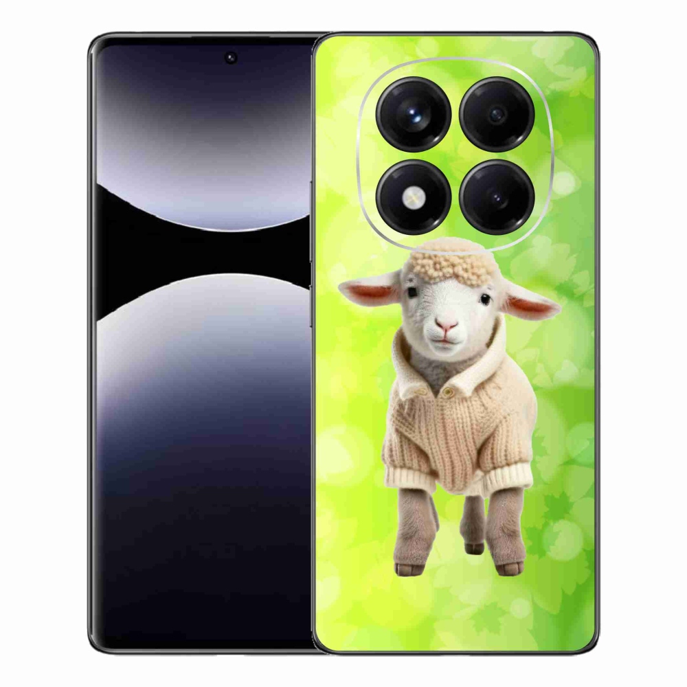 Gelový kryt mmCase na Xiaomi Redmi Note 14 Pro - jehně ve svetru