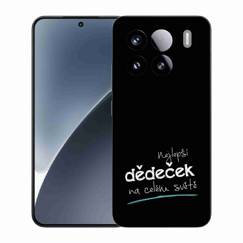 Gelový kryt mmCase na Xiaomi 15 - nejlepší dědeček 3 černé pozadí