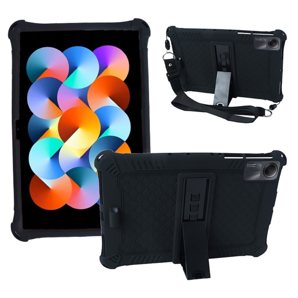 Silikonový kryt s popruhem na Xiaomi Redmi Pad SE - černý
