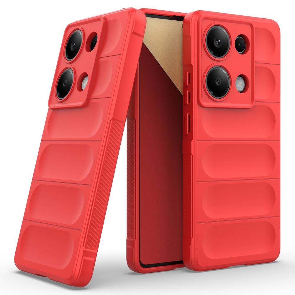 Rugg odolný gelový obal na Xiaomi Redmi Note 13 Pro 4G/Poco M6 Pro - červený