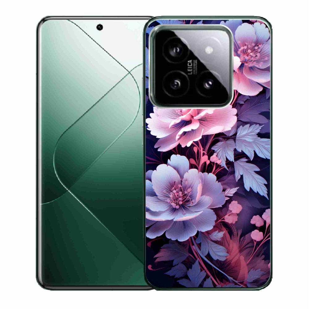 Gelový kryt mmCase na Xiaomi 14 - květiny 11