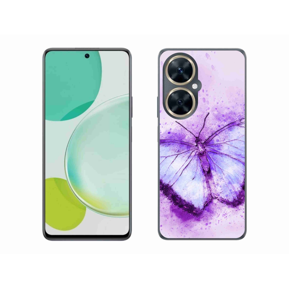 Gelový kryt mmCase na Huawei Nova 11i - fialový motýl