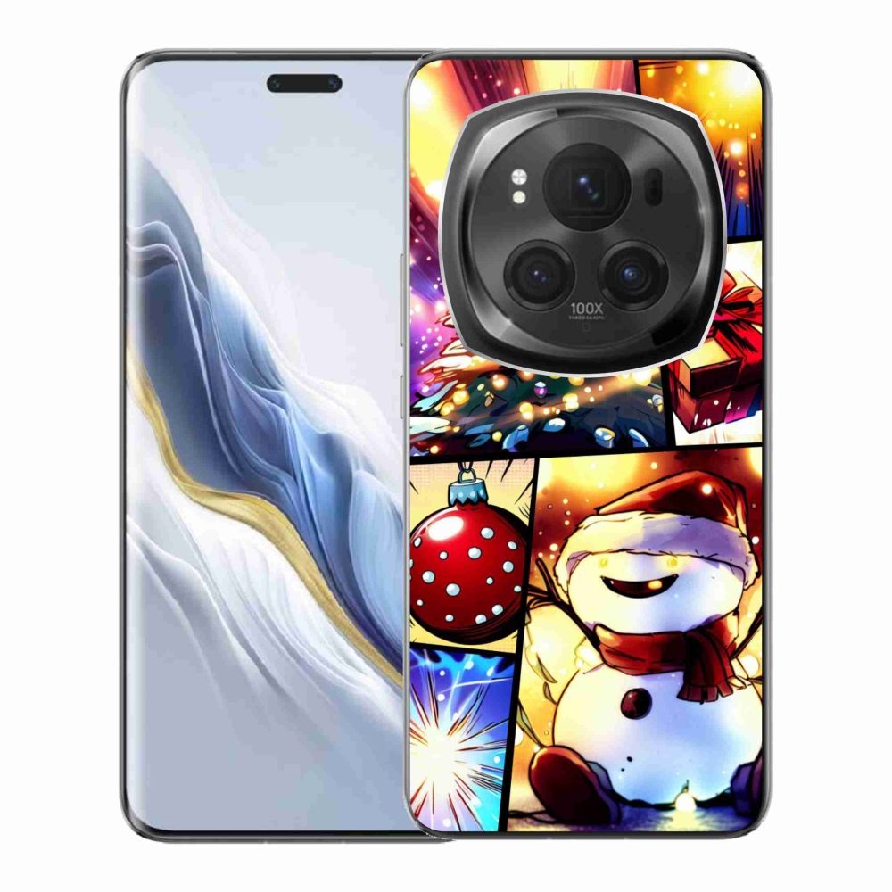 Gelový kryt mmCase na Honor Magic 6 Pro 5G - vánoční motivy 1