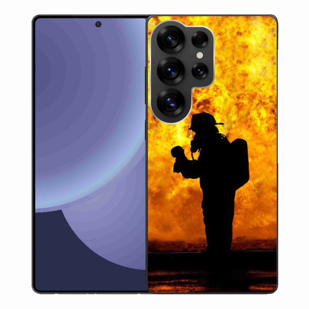 Gelový kryt mmCase na Samsung Galaxy S25 Ultra - hasič