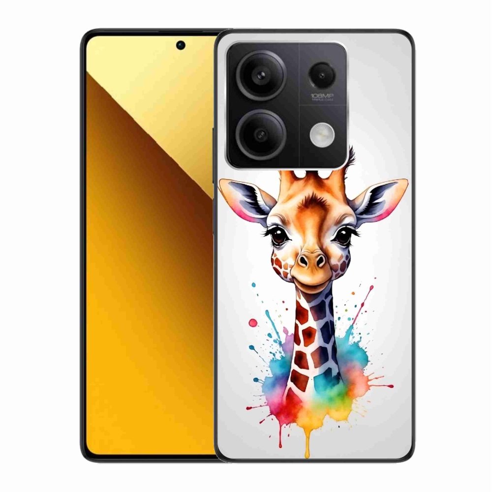 Gelový kryt mmCase na Xiaomi Redmi Note 13 5G - žirafa 1