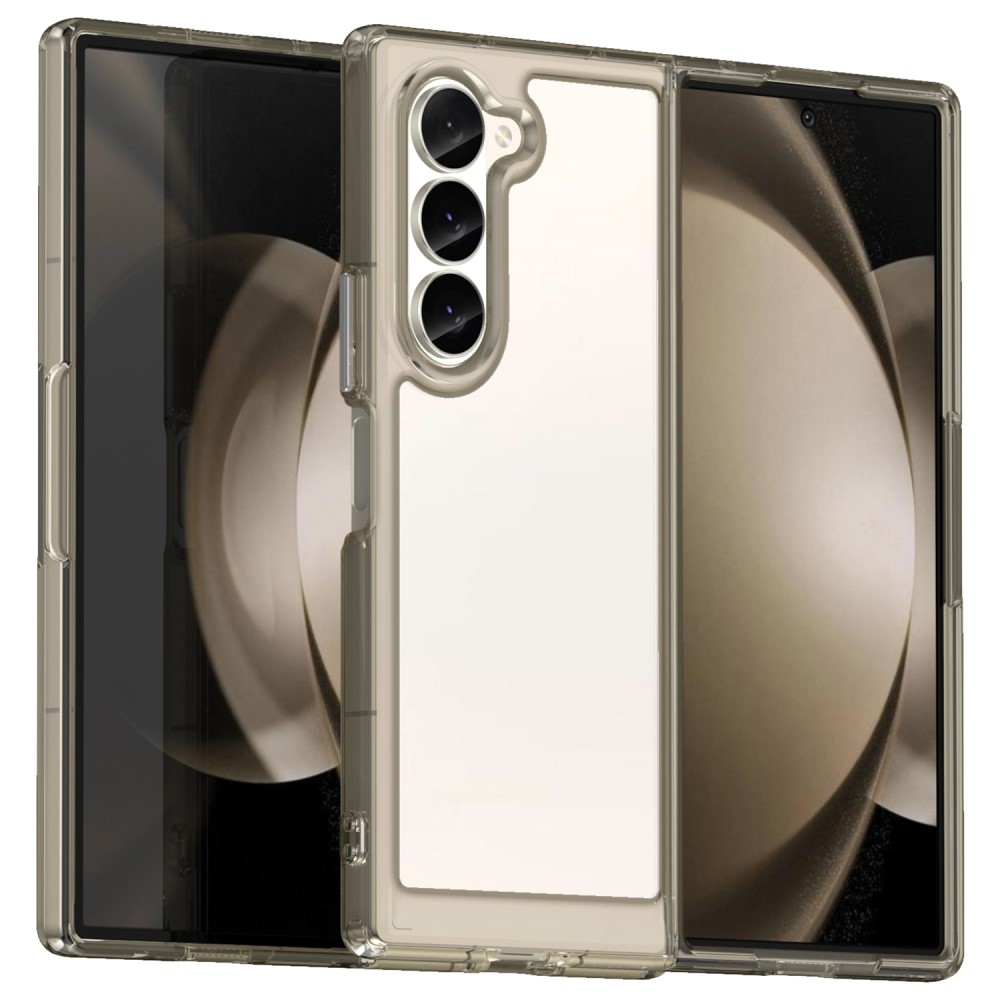 Gelový obal s pevnými zády na Samsung Galaxy Z Fold6 5G - šedý