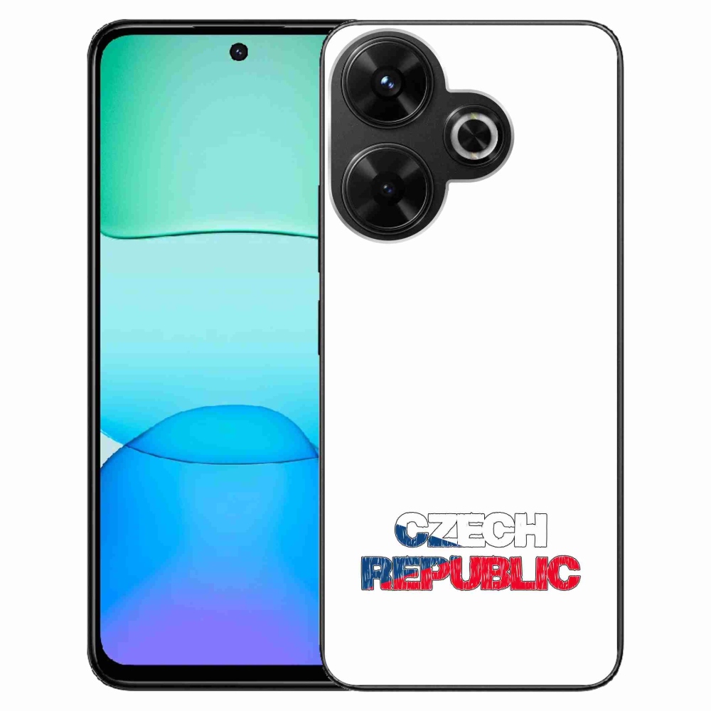 Gelový kryt mmCase na Xiaomi Redmi 13 4G/Poco M6 4G  - Czech Republic bílé pozadí