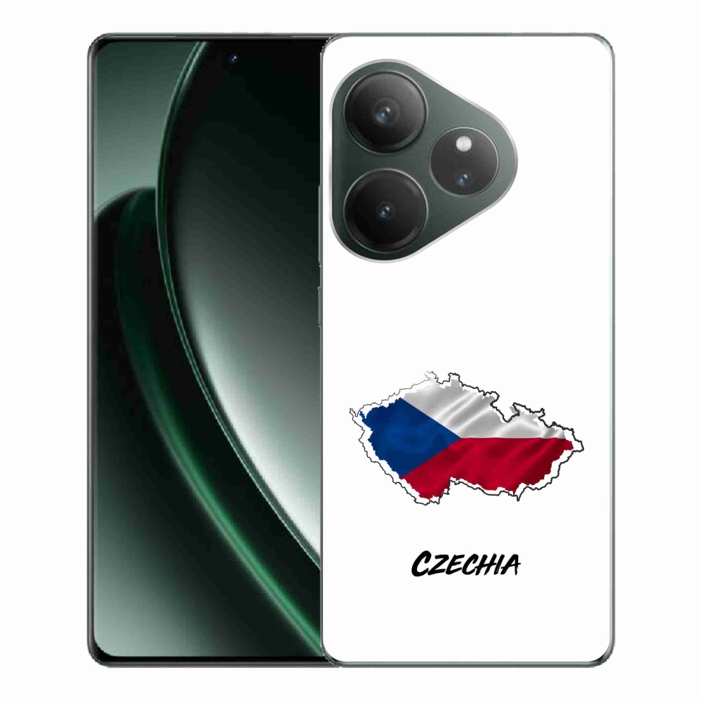Gelový kryt mmCase na Realme GT 6 5G/GT 6T 5G - Czechia bílé pozadí