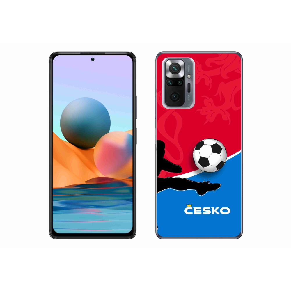 Gelový kryt mmCase na Xiaomi Redmi Note 10 Pro - fotbal Česko 2