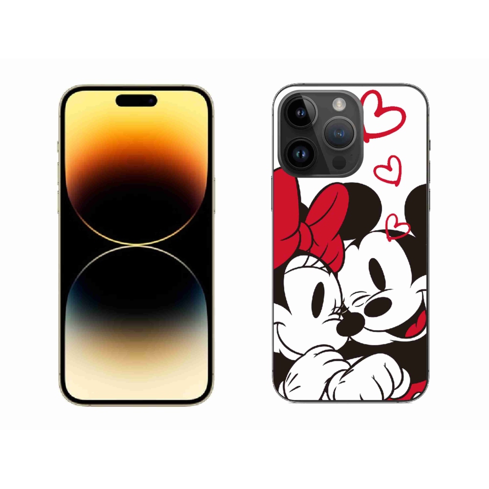 Gelový kryt mmCase na iPhone 14 Pro Max 6.7 - minnie a mickey