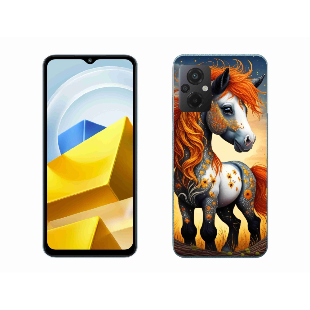 Gelový kryt mmCase na Xiaomi Poco M5 4G - barevný poník