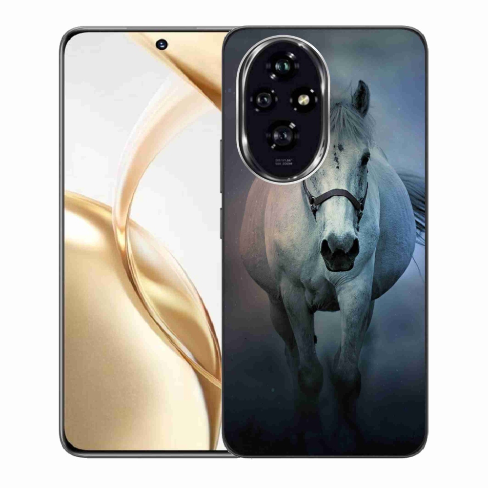 Gelový obal mmCase na Honor 200 5G - běžící bílý kůň