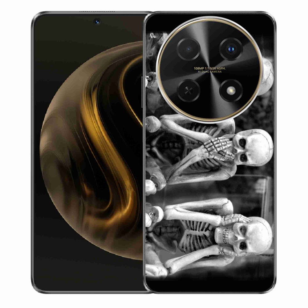 Gelový kryt mmCase na Huawei Nova 12i - kostlivci