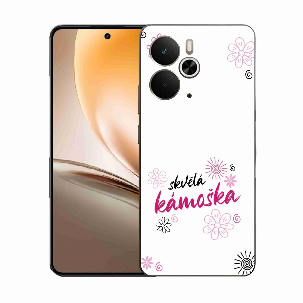 Gelový kryt mmCase na Realme 14 5G - skvělá kámoška bílé pozadí
