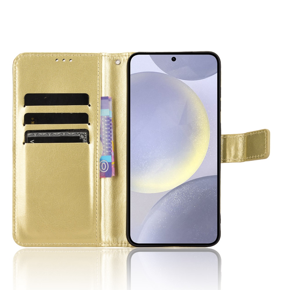Crazy knížkové pouzdro na Samsung Galaxy S25 FE - zlaté