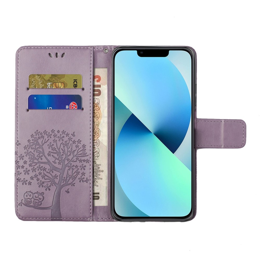 Tree knížkové pouzdro na iPhone 15 Pro Max - světlefialové