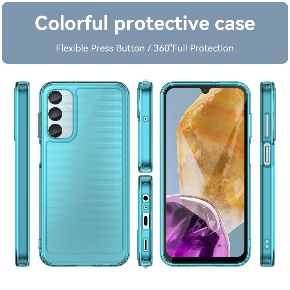 Candy gelový obal na Samsung Galaxy M15 5G - světlemodrý