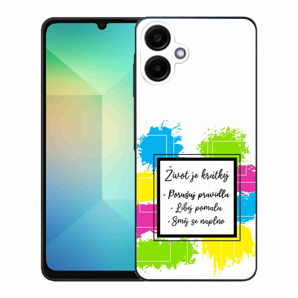 Gelový kryt mmCase na Samsung Galaxy A06 4G - citát 5 bílé pozadí