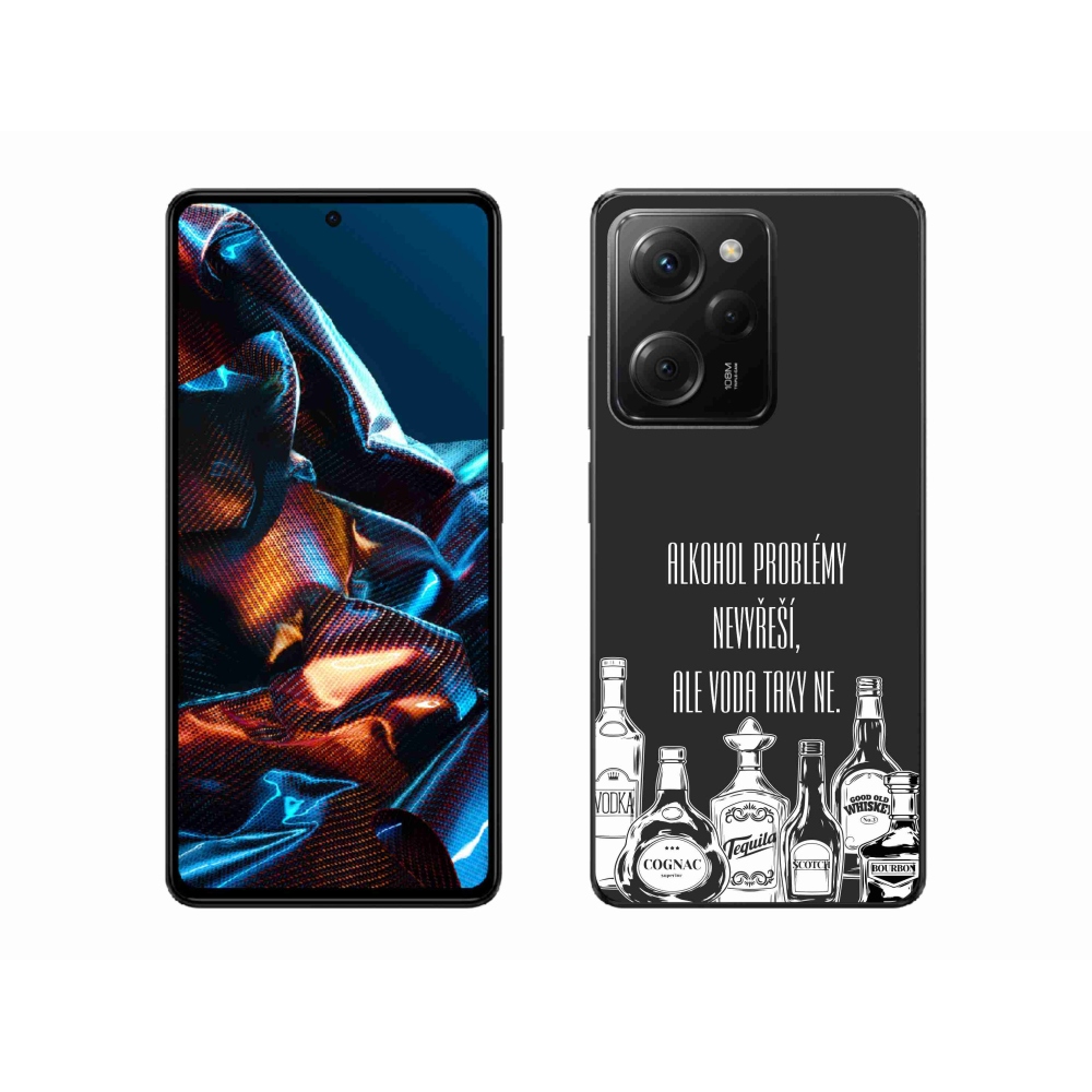 Gelový kryt mmCase na Xiaomi Poco X5 Pro 5G - vtipný text černé pozadí