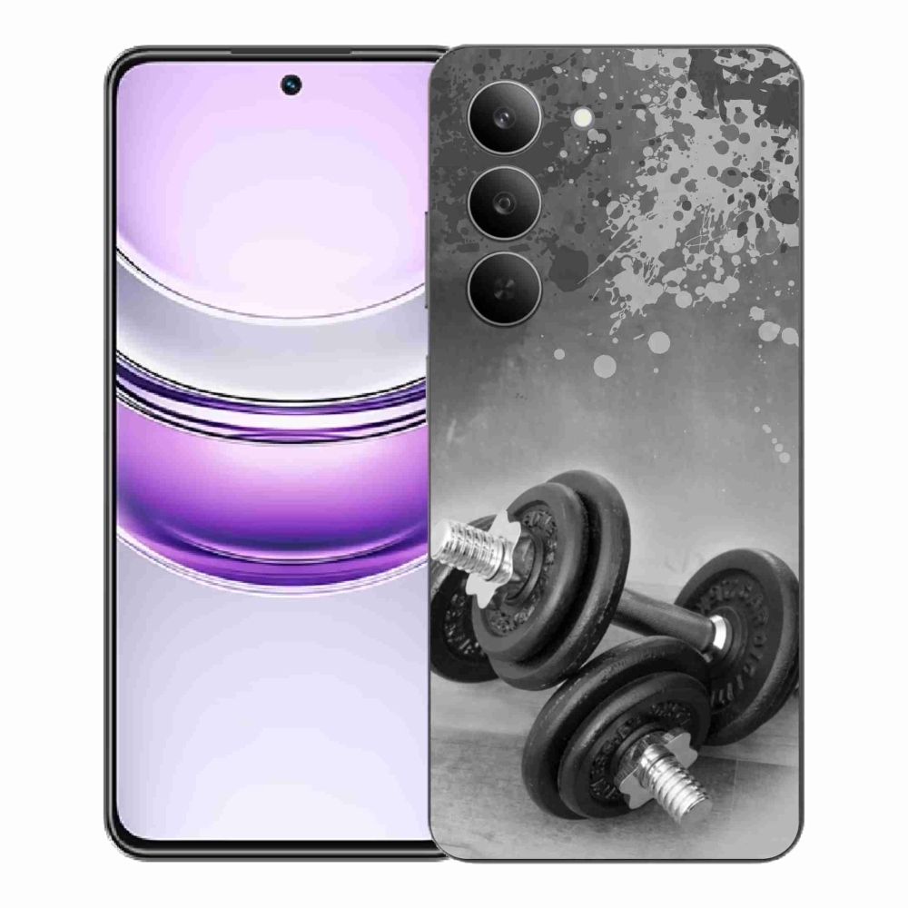 Gelový kryt mmCase na Realme 14x 5G - činky 1