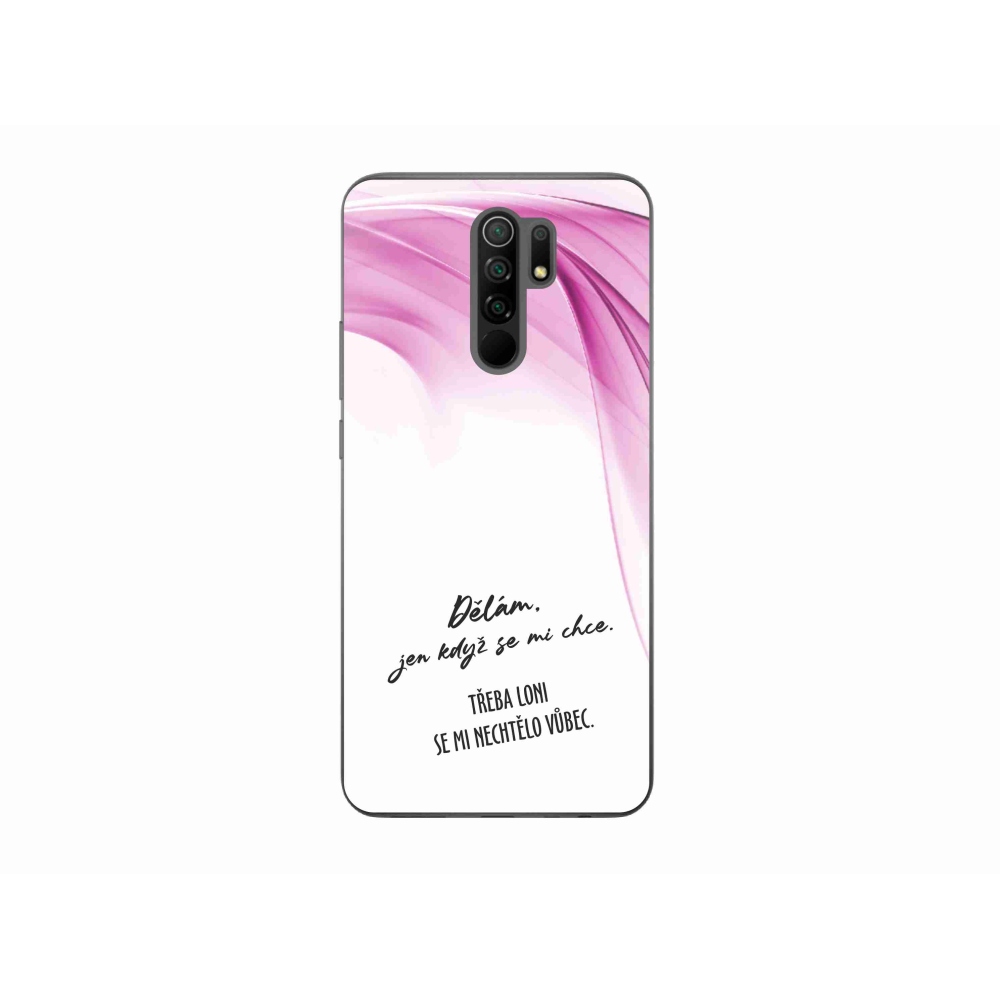 Gelový kryt mmCase na Xiaomi Redmi 9 - vtipný text 12 bílé pozadí
