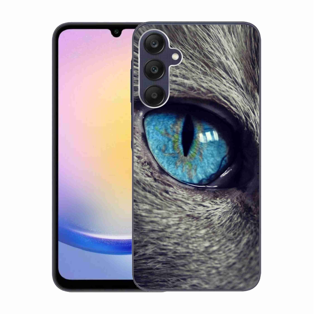 Gelový kryt mmCase na Samsung Galaxy A25 5G - modré kočičí oko
