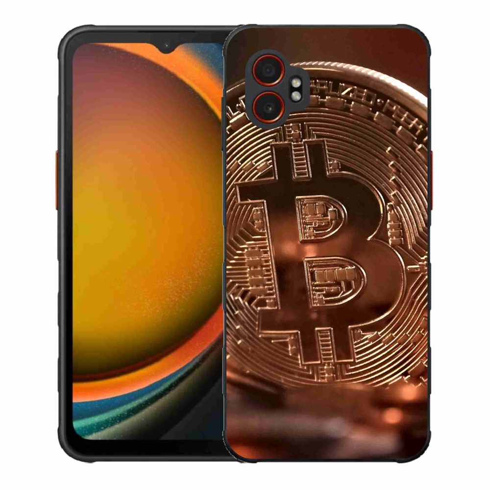 Gelový kryt mmCase na Samsung Galaxy Xcover 7 Pro - bitcoin