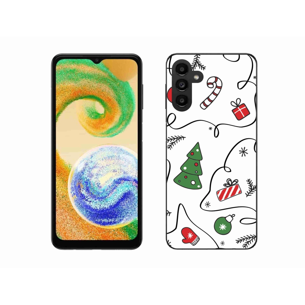 Gelový kryt mmCase na Samsung Galaxy A04s (164.7x76.7x9.1mm) - vánoční motivy