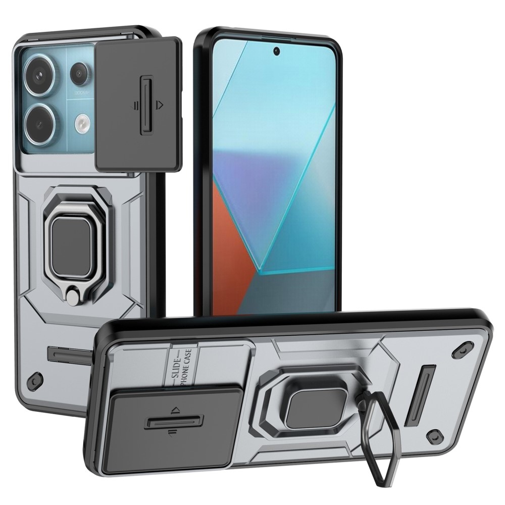 Lens odolný hybridní kryt na Xiaomi Redmi Note 13 Pro 5G/Poco X6 5G - šedý