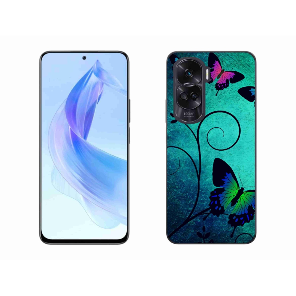 Gelový kryt mmCase na Honor 90 Lite - barevní motýli