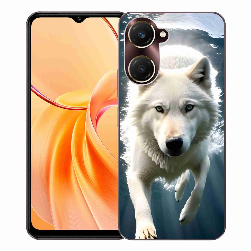 Gelový kryt mmCase na Vivo Y28s 5G - bílý vlk