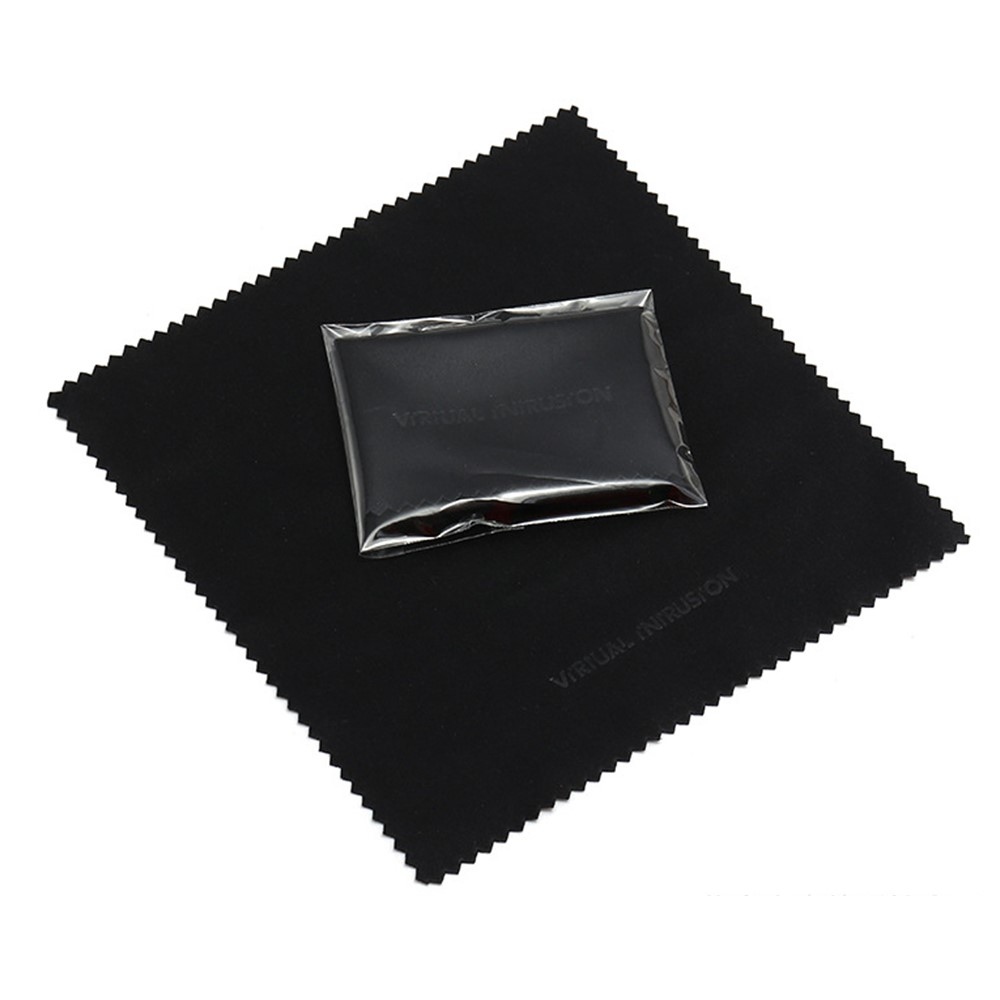 Hadřík z mikrovlákna 13x13 cm na obrazovky a displeje telefonů - černý