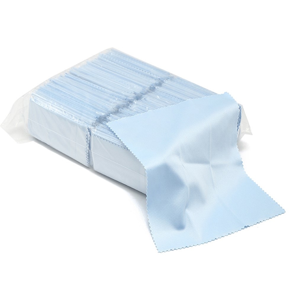 Hadřík z mikrovlákna 13x13 cm na obrazovky a displeje telefonů - světlemodrý