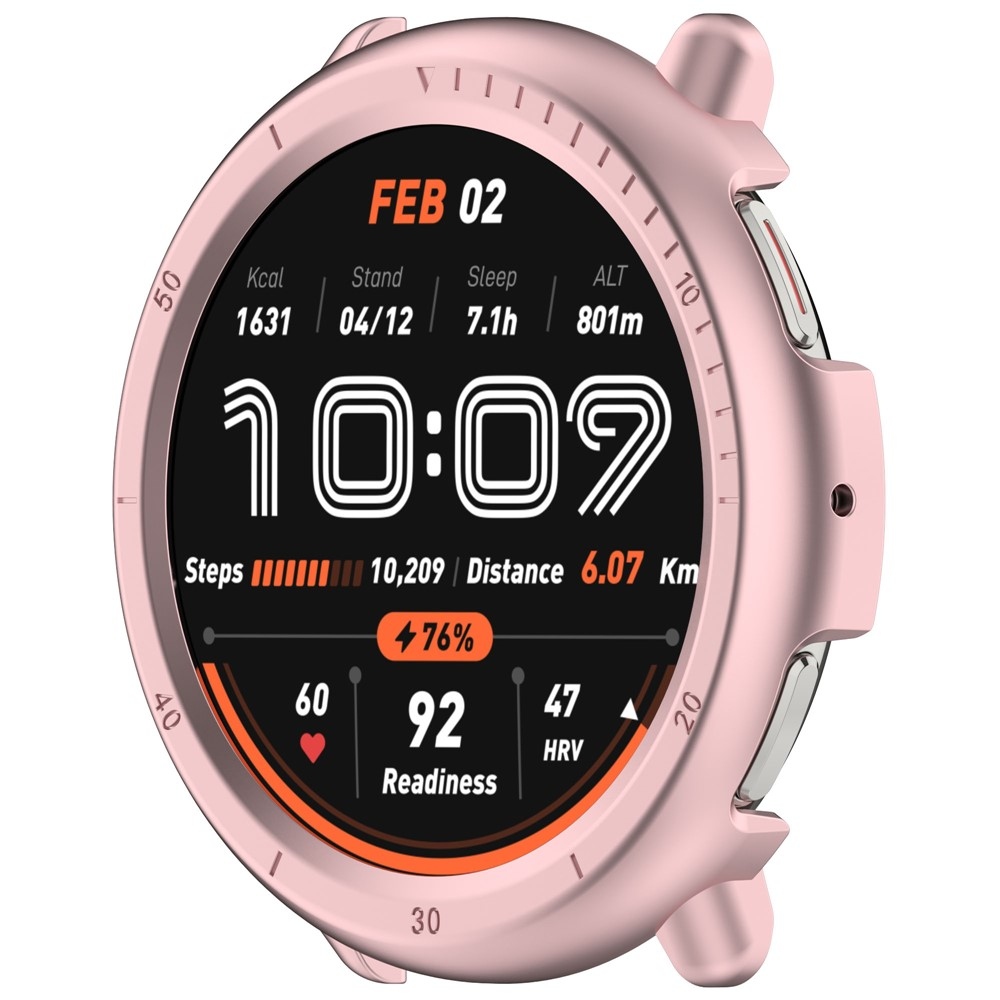Half plastové nasazovací pouzdro na Amazfit Active 2 - růžové