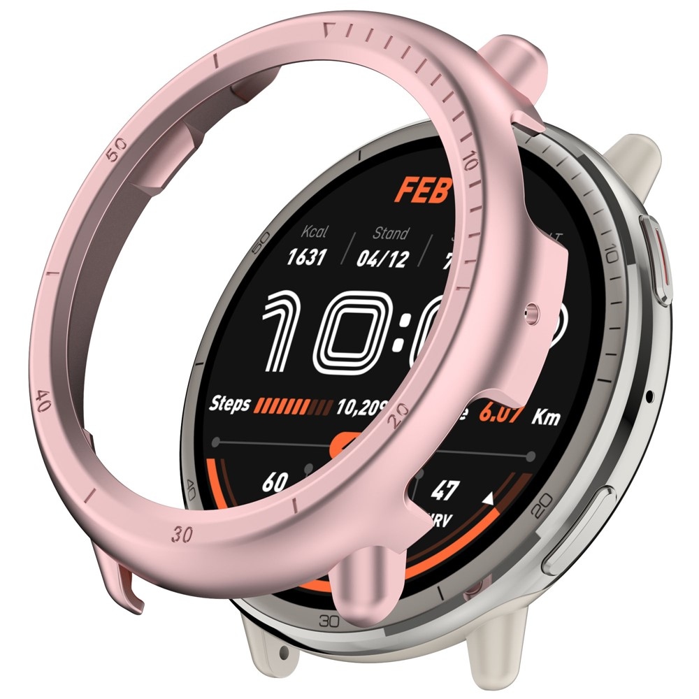 Half plastové nasazovací pouzdro na Amazfit Active 2 - růžové
