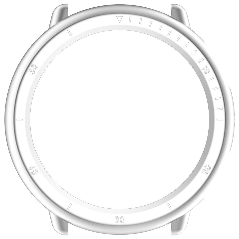 Half plastové nasazovací pouzdro na Amazfit Active 2 - stříbrné
