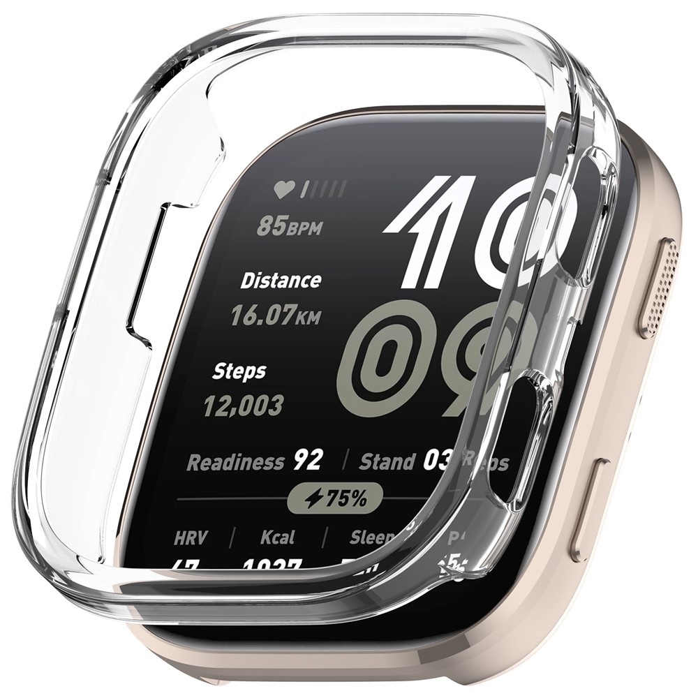 Half plastové nasazovací pouzdro na Amazfit Bip 6 - průhledné