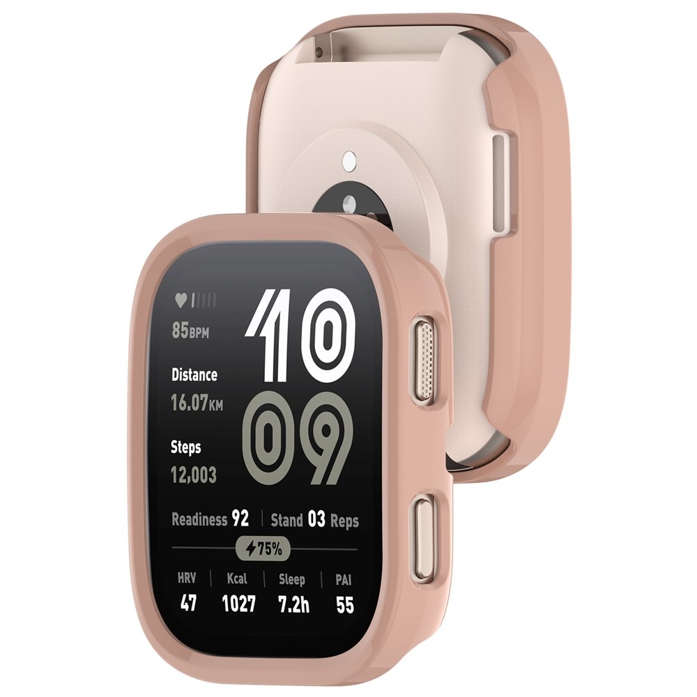 Half plastové nasazovací pouzdro na Amazfit Bip 6 - růžové