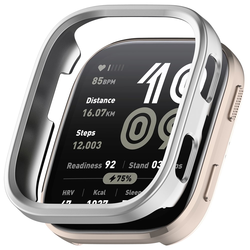 Half plastové nasazovací pouzdro na Amazfit Bip 6 - stříbrné