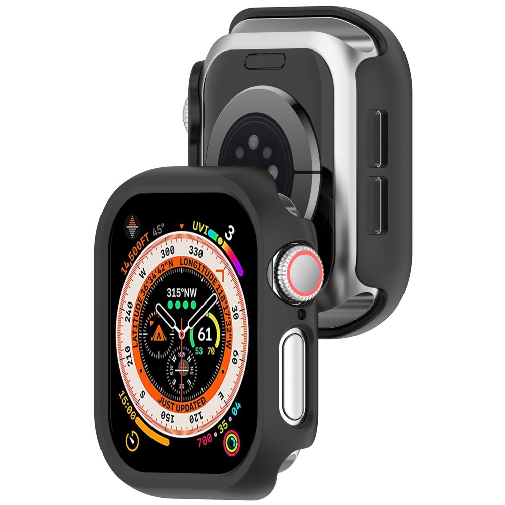 Half plastové nasazovací pouzdro na Apple Watch 11/10 46mm - černé