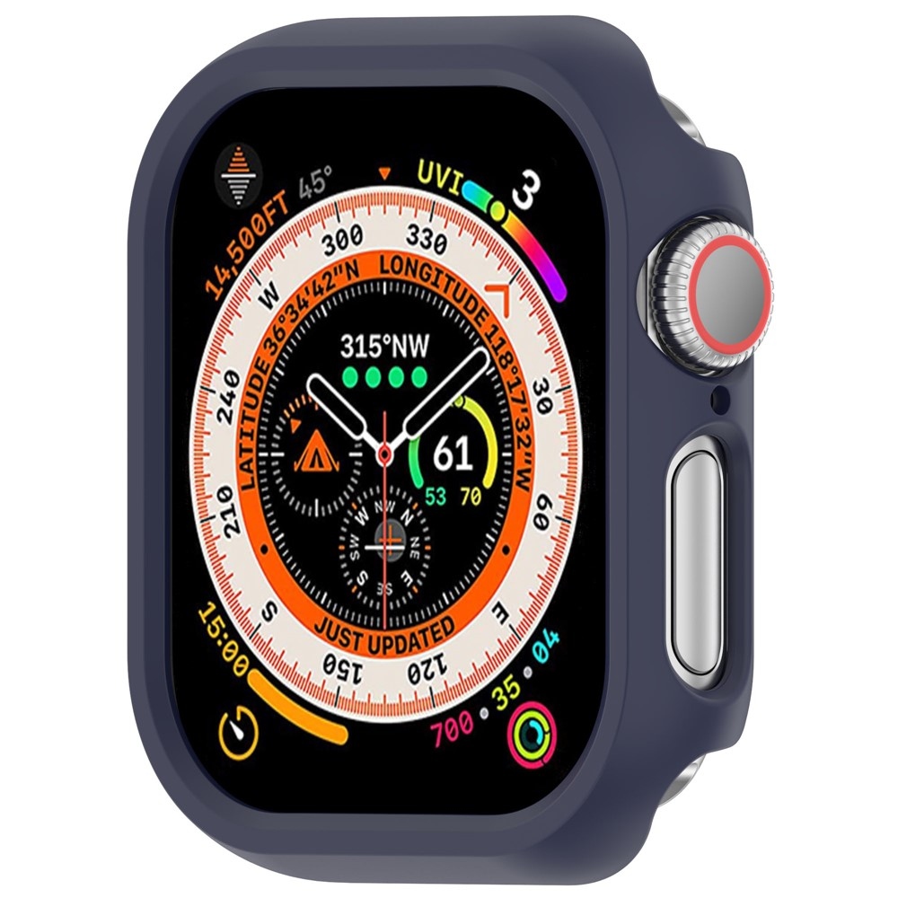 Half plastové nasazovací pouzdro na Apple Watch 11/10 46mm - modré