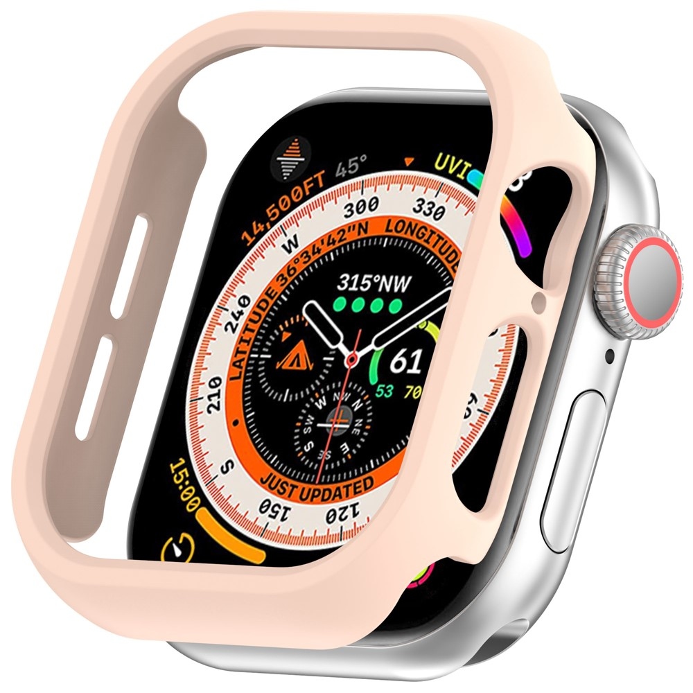 Half plastové nasazovací pouzdro na Apple Watch 11/10 46mm - růžové