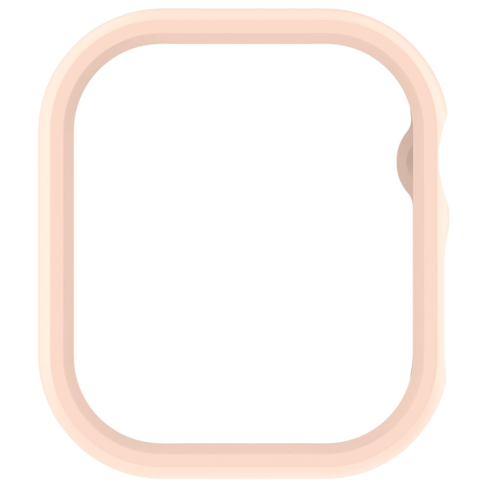 Half plastové nasazovací pouzdro na Apple Watch 11/10 46mm - růžové