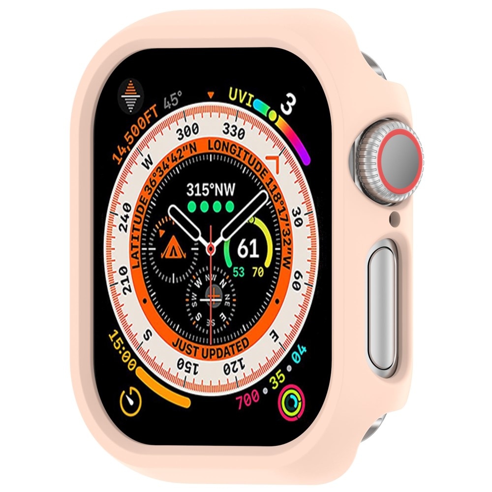 Half plastové nasazovací pouzdro na Apple Watch 11/10 46mm - růžové
