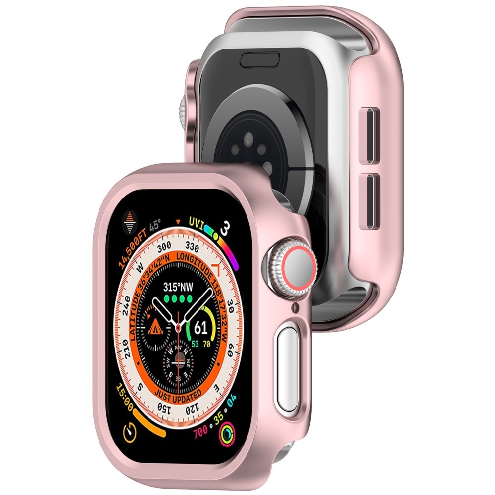 Half plastové nasazovací pouzdro na Apple Watch 11/10 46mm - růžovozlaté