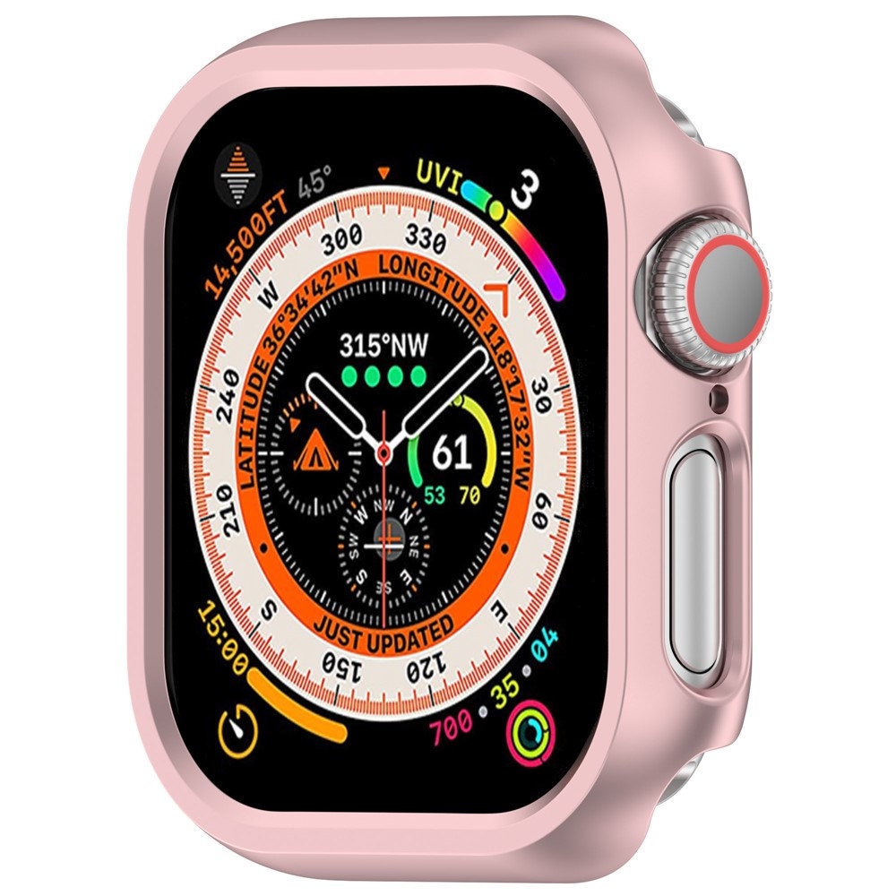 Half plastové nasazovací pouzdro na Apple Watch 11/10 46mm - růžovozlaté