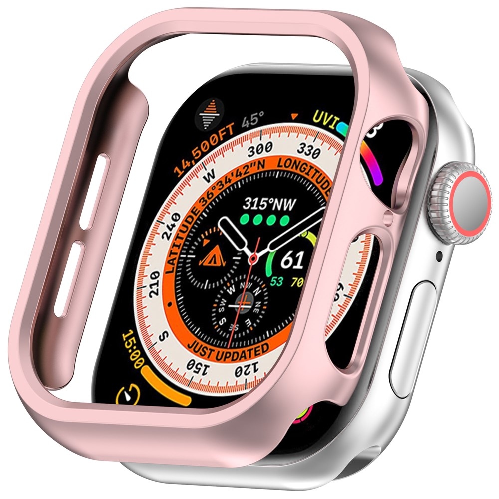 Half plastové nasazovací pouzdro na Apple Watch 11/10 46mm - růžovozlaté